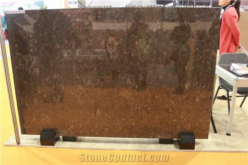 Walnut Brown Limestone Slab