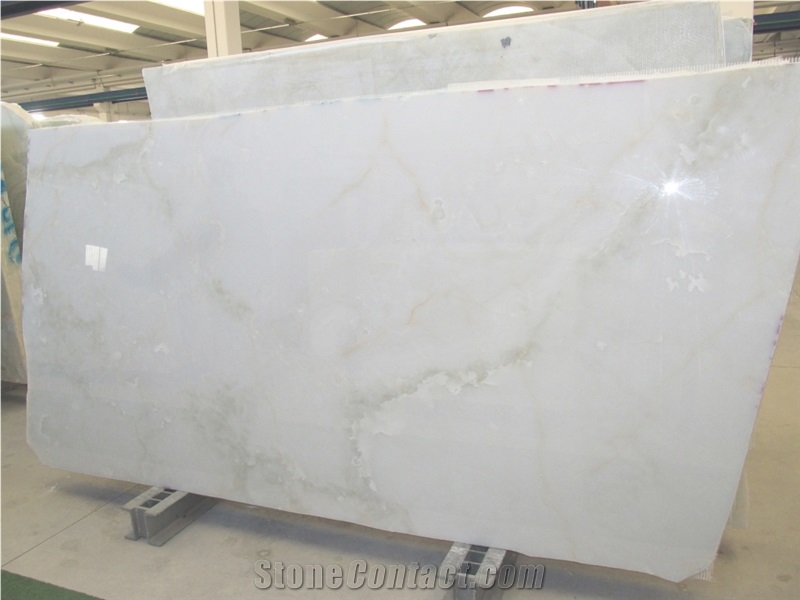 White Snow Onyx Slab