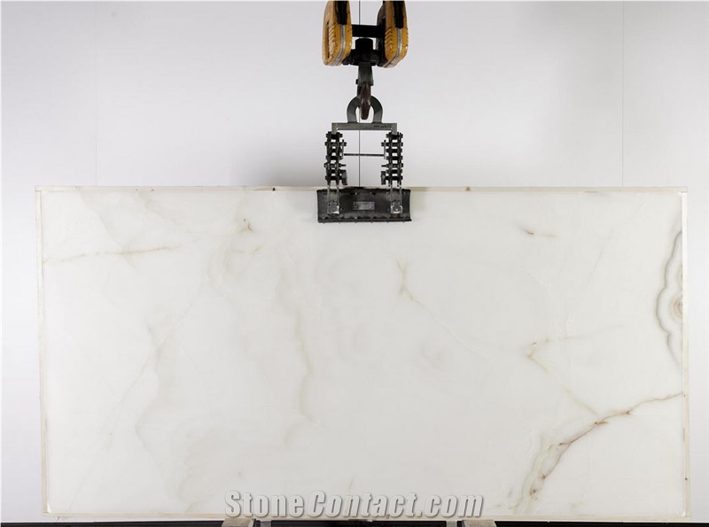 White Snow Onyx Slab