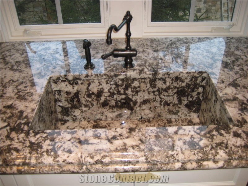 White Torroncino Granite Finished Product