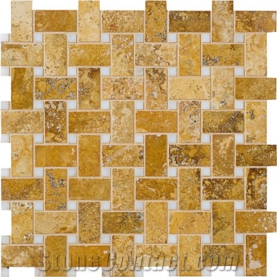 Yellow Brown Travertine Finished Product