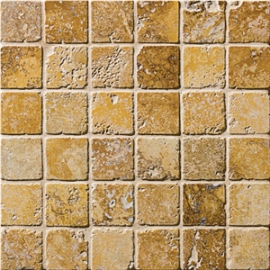 Yellow Brown Travertine Finished Product