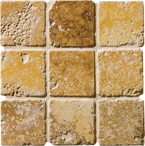 Yellow Brown Travertine Finished Product