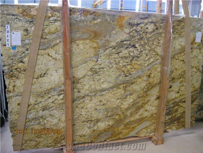 Yellow Moon Granite Slab