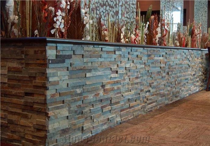 Yixian Multicolor Slate Finished Product