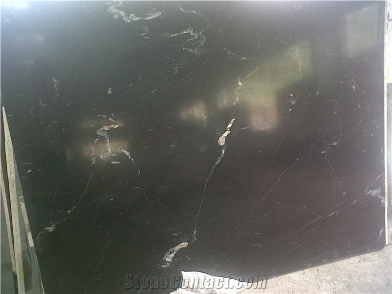 Zebra Black Marble Slab