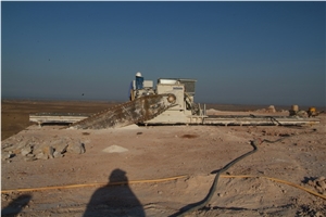 Desert Silver Red Marble Quarry