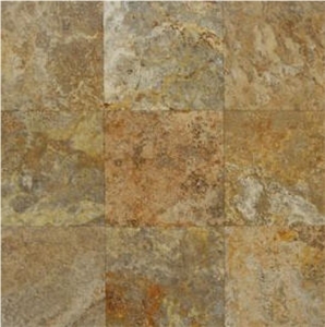 Konya Scabas Travertine Quarry, Autumn Leaves Travertine