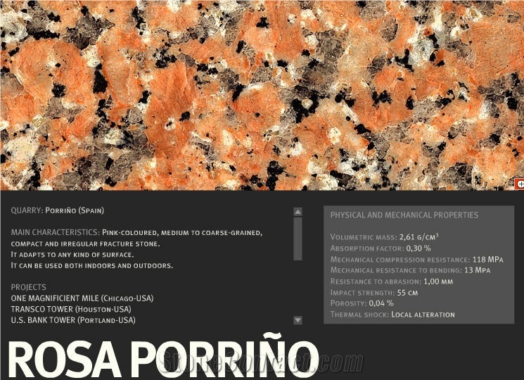Rosa Porrino Granite Quarry