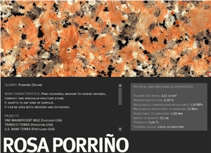 Rosa Porrino Granite Quarry
