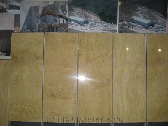 Anatolian Yellow Travertine Quarry