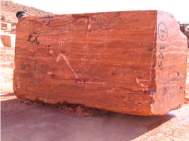 Persian Red Travertine Pazeno Quarry