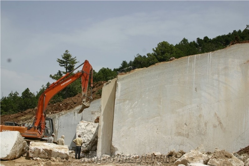 Fossil Beige Marble Quarry