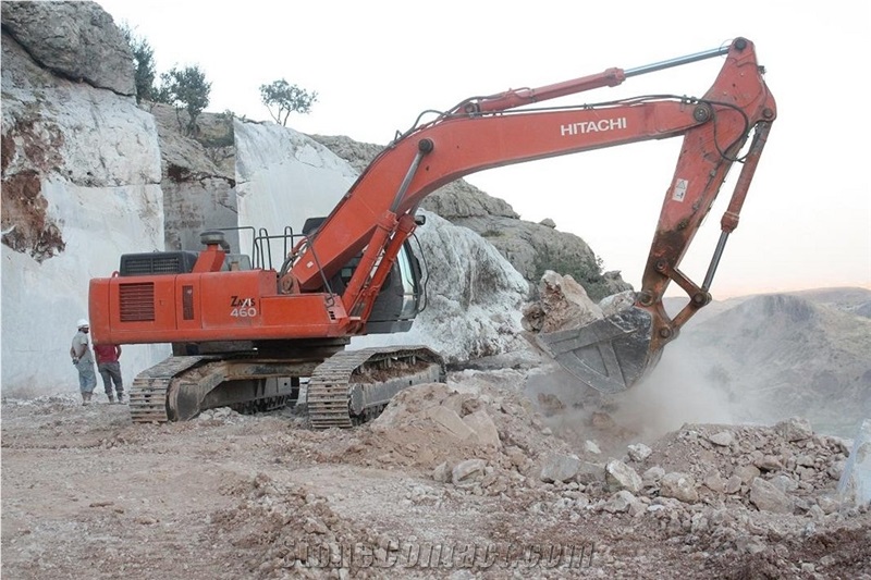 Fossil Beige Marble Quarry