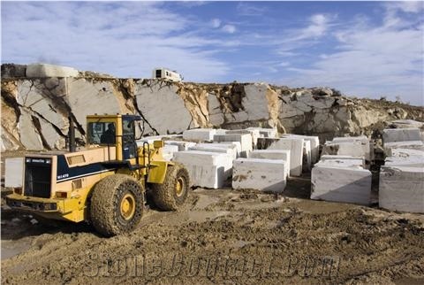 Afyon Emirdag Silver Travertine Quarry