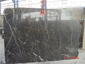 Iran Nero Marquina Marble - Golden Black Marble Quarry