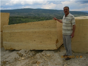Karabuk Yellow Travertine Quarry