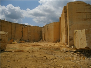 Karabuk Yellow Travertine Quarry