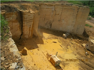 Karabuk Yellow Travertine Quarry