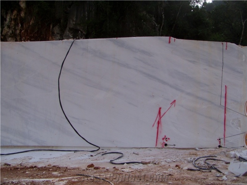 Chocolate White Marble Quarry