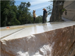 Chocolate White Marble Quarry