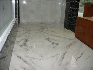 Chocolate White Marble Quarry