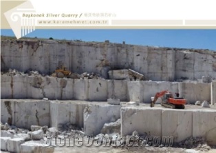 Karacalar Afyon Silver Travertine Quarry