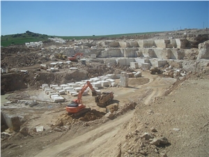 Sina Gokkaya Light Travertine Quarry