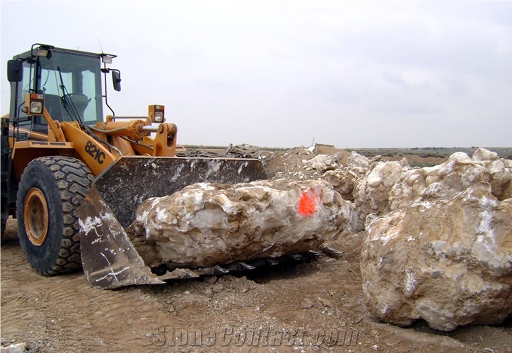 Hijar White Alabaster - Alabastro Blanco Azaila Quarry
