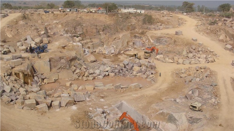 SRE- PG Red Granite Quarry- Ilkal Red Granite