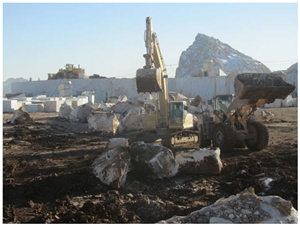 Dehbid Cream Marble Goshayesh Quarry