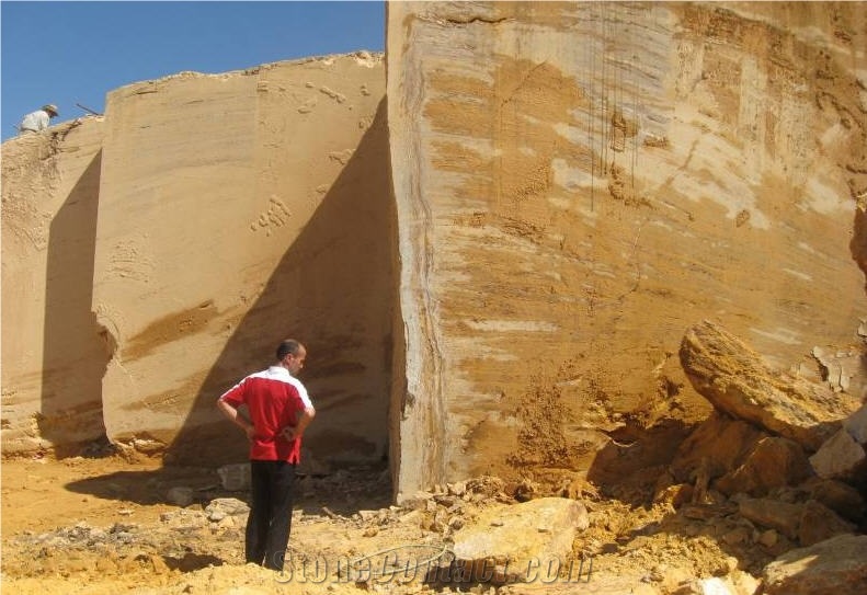 Sivas Yellow Travertine Quarry