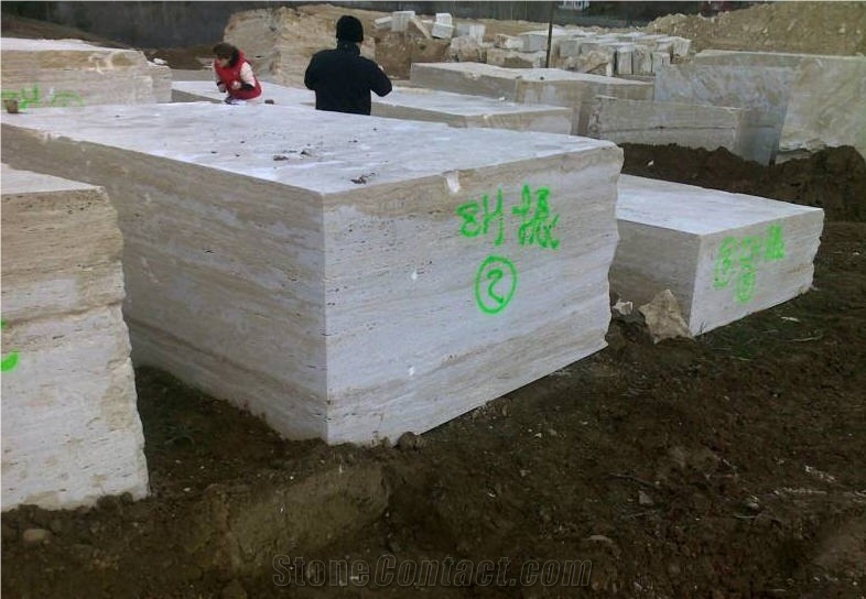 White Travertine Quarry