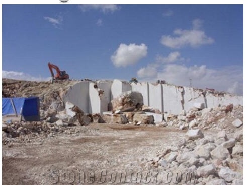 White Travertine Quarry