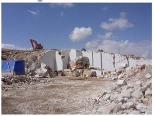 White Travertine Quarry