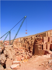 Azarshahr Red Travertine Quarry