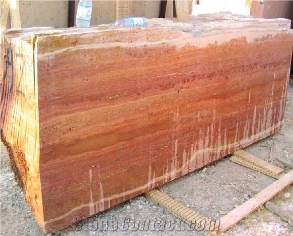 Azarshahr Red Travertine Quarry