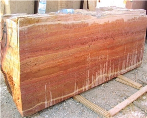 Azarshahr Red Travertine Quarry