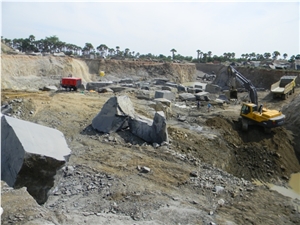 Jet Black Granite Quarry
