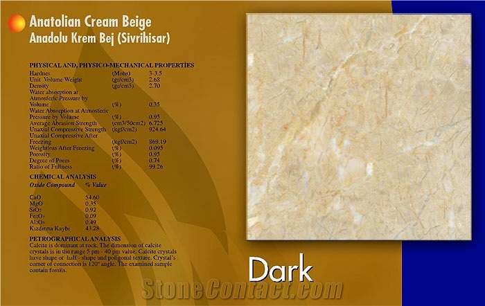 Sivrihisar Crema Beige Marble Quarry