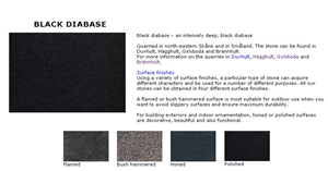 Duvhult Basalt, Duvhult Granite, Finegrained Black, Duvhult Diabase, Black Diabase Quarry