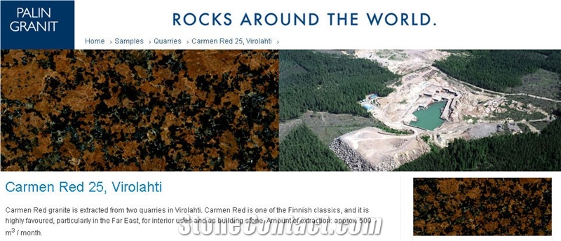 Carmen Red Granite- Virolahti Granite Quarry