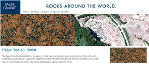 Eagle Red Granite - Kotka Red Granite Quarry Eagle Red Granite - Kotka Red Granite Quarry