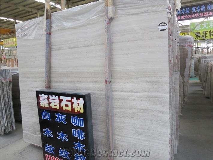 White Grain Wooden Marble Quarry