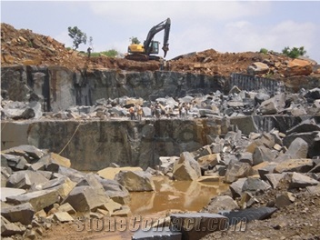 Absoluet Black Granite Quarry