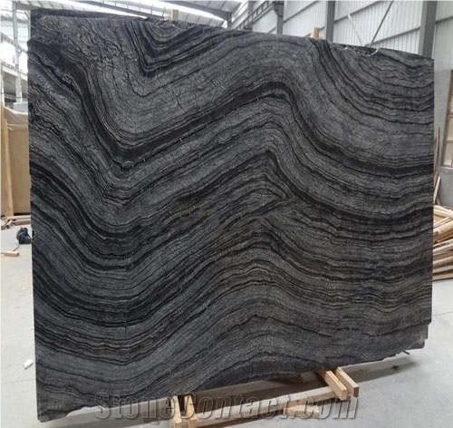Silver Wave Marble - Kenya Black Marble Quarry