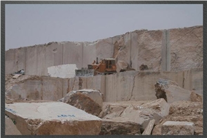 Persian Silver Travertine Quarry