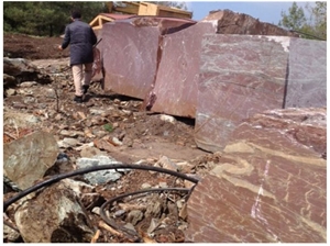 Rosso Laguna Marble Mugla Quarry