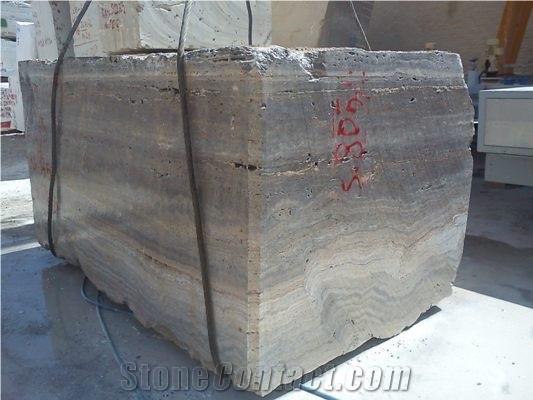 Persian Silver Travertine Quarry