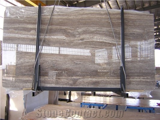 Persian Silver Travertine Quarry